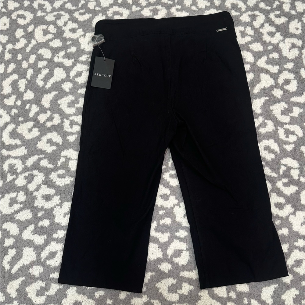 Rekucci - Pull-up Black Capris Dress Pants - Picture 6 of 6